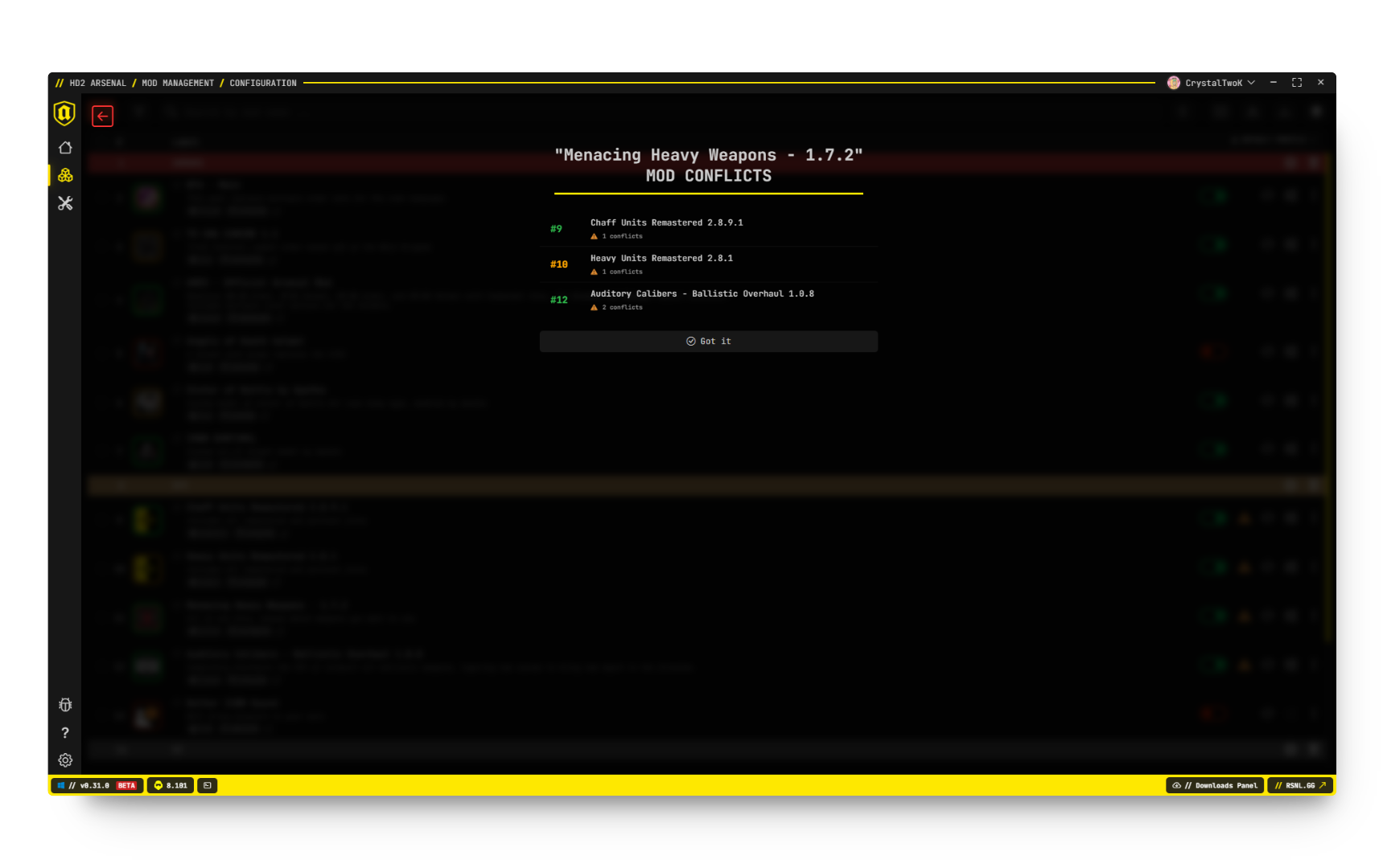 Arsenal Conflict Warnings
