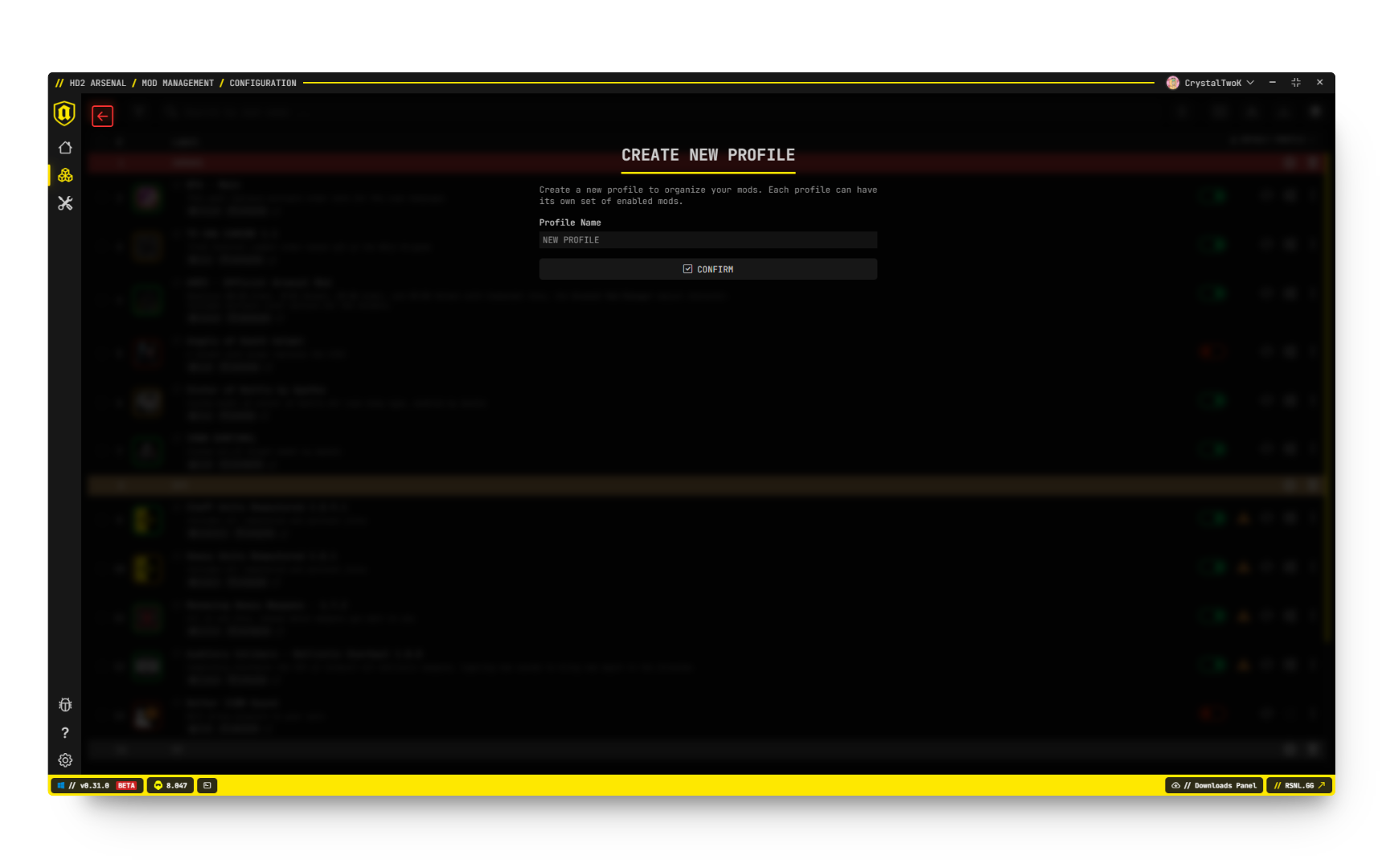 Arsenal Add New Profile